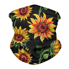 Digital Printed Sunflower Scarf-Brandy Journey