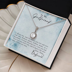 To My Girlfriend – Eternal Hope Cushion-Cut CZ Necklace