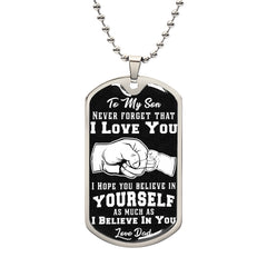 Believe In Yourself - Dog Tag Necklace