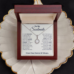 To My Soulmate – Eternal Hope Cushion-Cut CZ Necklace