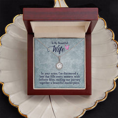 In My Wife's Arms – Eternal Hope Cushion-Cut CZ Necklace