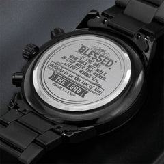 Blessed Is the One (Psalm 11-3 NIV) – Men's Chronograph Watch