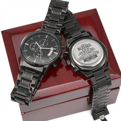 Blessed Is the One (Psalm 11-3 NIV) – Men's Chronograph Watch