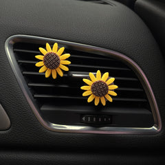 Sunflower Car Vent Air Freshener Clip