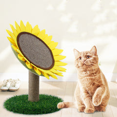 Sunflower Cat Scratching Pad - Round Cat Toy-Brandy Journey