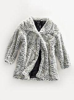 Women's One Button Faux Fur Lined Swing Jacket-Brandy Journey
