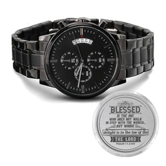 Blessed Is the One (Psalm 11-3 NIV) – Men's Chronograph Watch