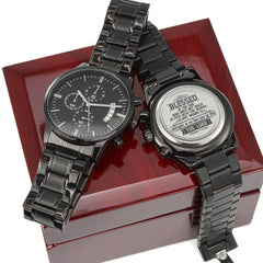 Blessed Is the One (Psalm 11-3 NIV) – Men's Chronograph Watch