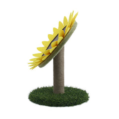 Sunflower Cat Scratching Pad - Round Cat Toy-Brandy Journey