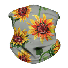 Digital Printed Sunflower Scarf-Brandy Journey