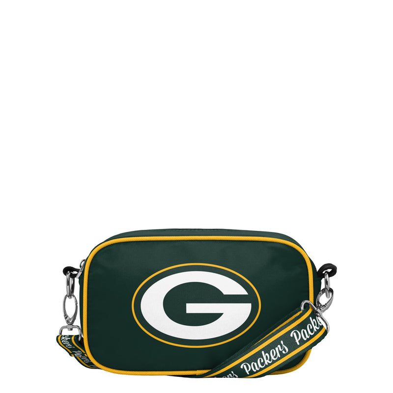 FOCO NFL Team Logo Solid Crossbody Bag Green Bay Packers
