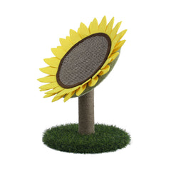 Sunflower Cat Scratching Pad - Round Cat Toy-Brandy Journey